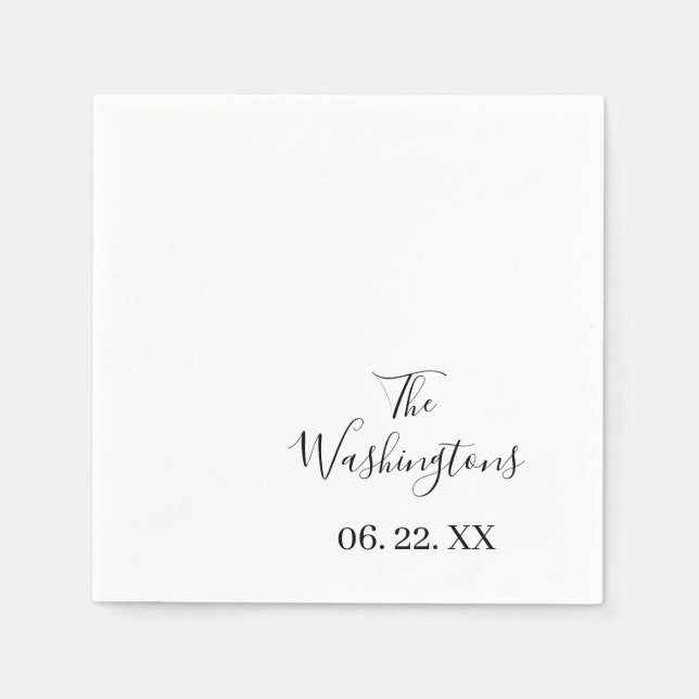 Personalisiertes Whitepaper Napkin Serviette (Vorderseite)