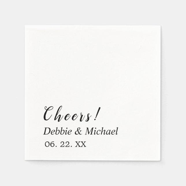 Personalisiertes Whitepaper Napkin Serviette (Vorderseite)