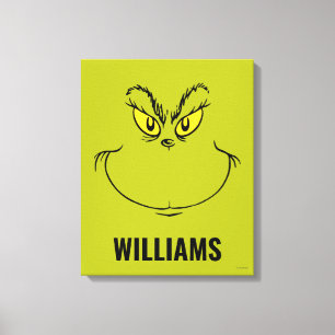 Personalisiertes Wie der Grinch Weihnachten stahl Leinwanddruck