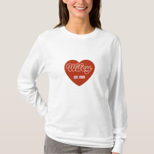 Personalisiertes Wifey-Shirt mit Hochzeitsjahr T-Shirt