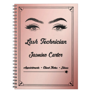 Personalisiertes Wimperntechniker-Notizbuch Notizblock