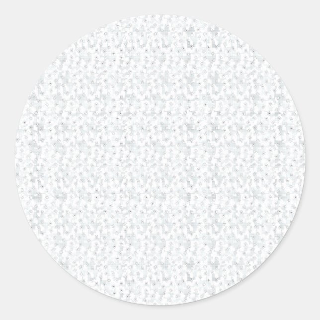 Personalisiertes Winter-Geometrie-Muster Runder Aufkleber (Vorderseite)
