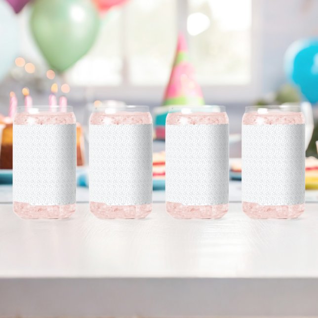 Personalisiertes Winter-Geometrisches Muster Dosenglas (Insitu (Geburtstag))