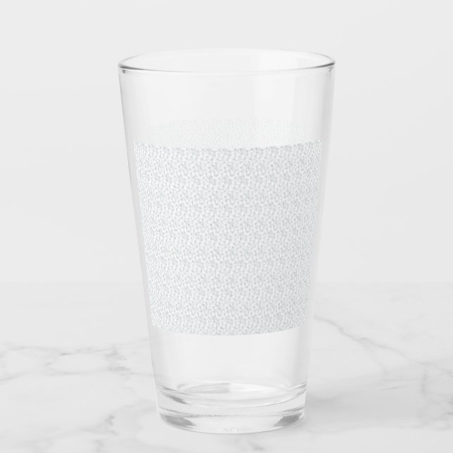 Personalisiertes Winter-Geometrisches Muster Glas (Vorderseite)