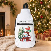 Personalisiertes Winter Wonderland Schneemann Weih