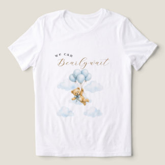 Personalisiertes Wir Können Es Kaum Erwarten Baby  Tri-Blend Shirt