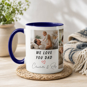Personalisiertes Wir lieben dich, Papa Foto Vate Tasse