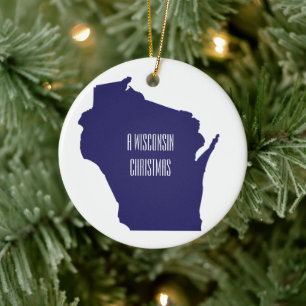 Personalisiertes Wisconsin Weihnachtsschmuck
