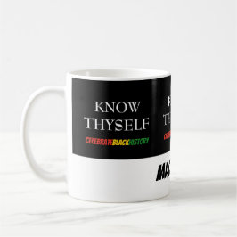 Personalisiertes WISSEN SELBST feiern Schwarze Ges Kaffeetasse