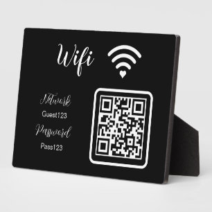 Personalisiertes WLAN-Passwort-Schild für Unterneh Fotoplatte