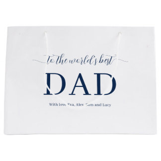 Personalisiertes World's Best Dad Ever Bundle-Set Große Geschenktüte