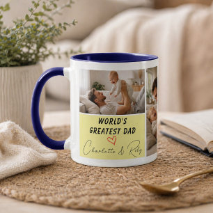 Personalisiertes World's Greatest Dad-Foto Vater Tasse