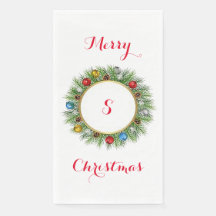 Personalisiertes Wreath Paper Gästetuch