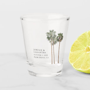 Personalisiertes Wüstenhochzeitsgeschenk Retro Pal Schnapsglas