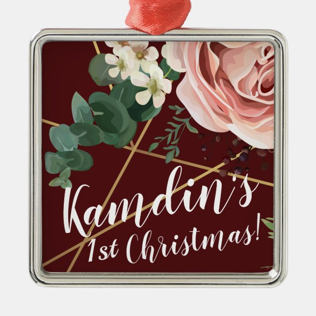 Personalisiertes XMAS Ornament Geometrisches Garde (Vorne)