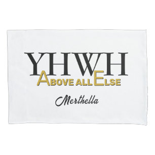 Personalisiertes YHWH YAHWEH Über Alles Andere Chr Kissenbezug
