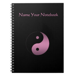 Personalisiertes Yin Yang Symbol-Notizbuch Notizblock