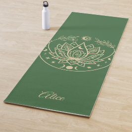 Personalisiertes Yoga Mat Medizin Geschenk Lila Yogamatte