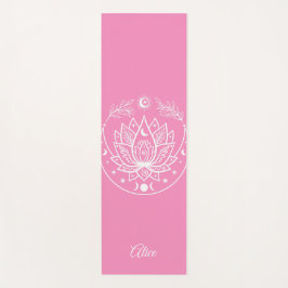 Personalisiertes Yoga Mat Medizin Geschenk Rosa Yogamatte