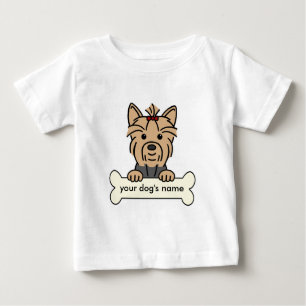 Personalisiertes Yorkie Baby T-shirt