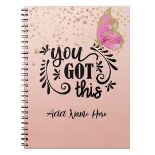 Personalisiertes "You Got This"-Notebook Notizblock