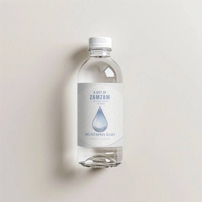 Personalisiertes ZamZam Wassergeschenk Wasservorrä Runder Aufkleber (Von Creator hochgeladen)