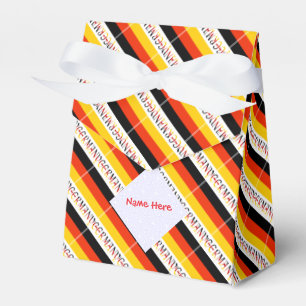 Personalisiertes Zelt mit deutscher Flagge Geschenkschachtel