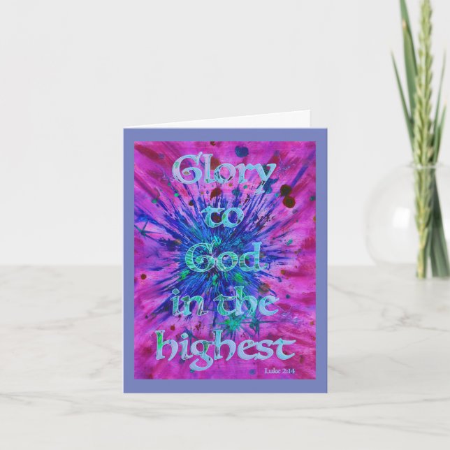 Personalisiertes Zitat der Gotthardbibel Feiertagskarte (Vorderseite)