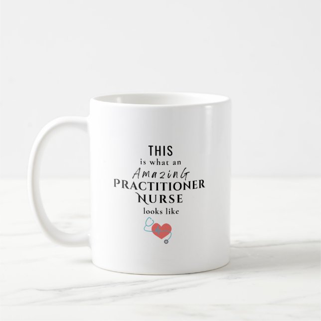 Personalisiertes Zitat für Nurse Practitioner mit  Kaffeetasse (Links)