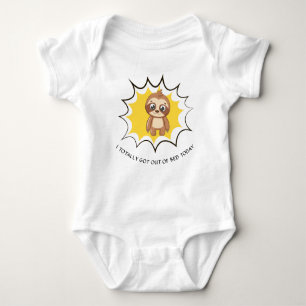 Personalisiertes Zitat Sloth Template Unisex Baby Strampler
