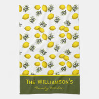 Personalisiertes Zitronen- und Olivenmuster