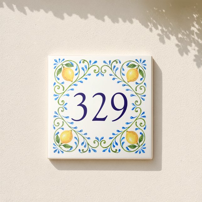 Personalisiertes Zitronendesign Fliese (Von Creator hochgeladen)