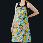 Personalisiertes Zitronengebäck Koch Küche Mit Mon Schürze<br><div class="desc">Wunderschönes mediterranes Druckmuster mit gelben Zitrusfrüchten. Mit Monogramm mit dem Namen des Küchenchefs. Ideal zum Backen und Kochen. Schöner Kunststil.  Ändern Sie den Text Mama Rossi's Kitchen in Text Ihrer Wahl.</div>