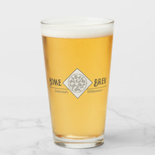 Personalisiertes Zuhause Brew Pub Bierglas Glas