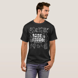 Personalisiertes Zurück zur Schule-Doodle-Lehrer-S T-Shirt
