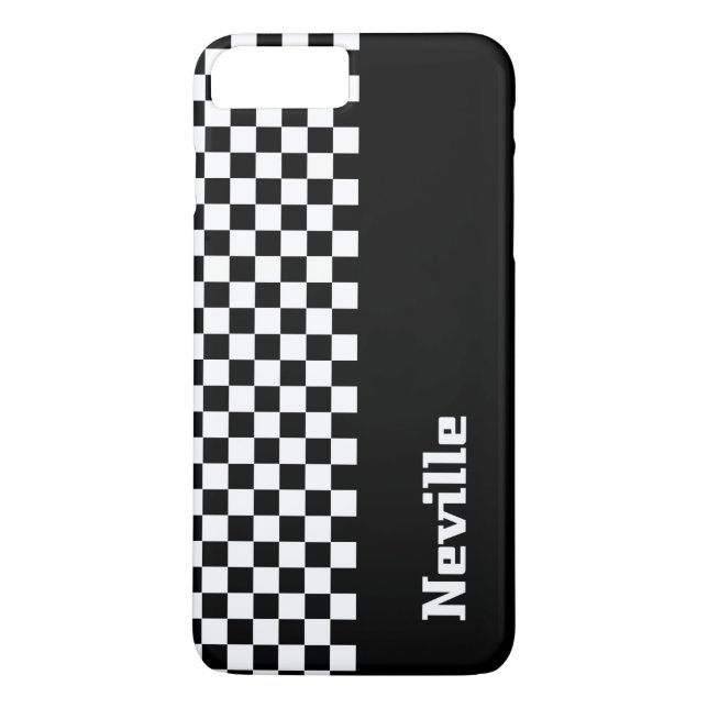 Personalisiertes Zwei-Töne-Schachbrett Case-Mate iPhone Hülle (Rückseite)