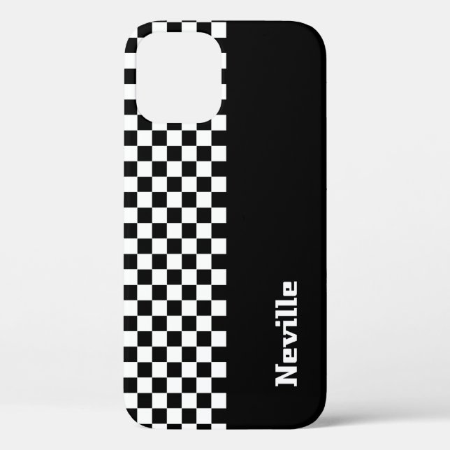 Personalisiertes Zwei-Töne-Schachbrett Case-Mate iPhone Hülle (Rückseite)