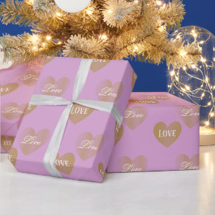 Personalisiertes zweimaliges goldenes Himmel, Pfla Geschenkpapier