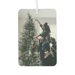 Personalisiertes zweiseitiges Familien-Weihnachtsf Autolufterfrischer