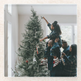 Personalisiertes zweiseitiges Foto Glasuntersetzer