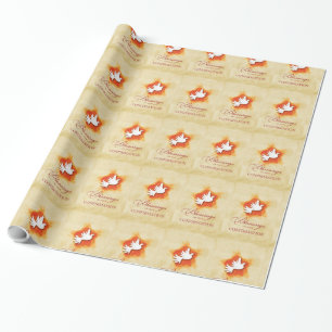 Personalisierung Firmung Gratulation Geschenk Taub Geschenkpapier
