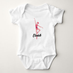 Personalisierung von Tanzballerina Baby Strampler
