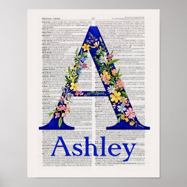 Personalisierungsbrief A names Ashley Poster (Vorne)