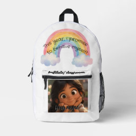 Personalizable back-to-school Bedruckter Rucksack