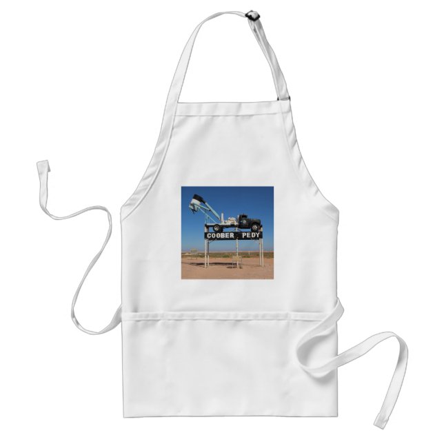 Personalizable Coober Pedy Outback Souvenir Schürze (Vorne)
