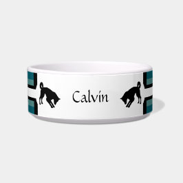 Personalizable Dog Food Bowl in weißem HAMbWG Napf