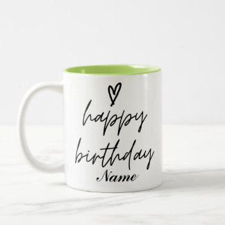 Personalizable Happy Geburtstag Kaffee Tasse