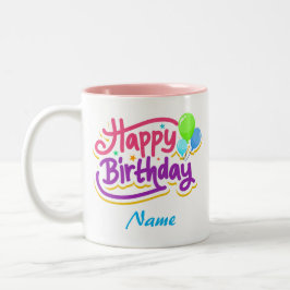 Personalizable Happy Geburtstag Kaffee Tasse