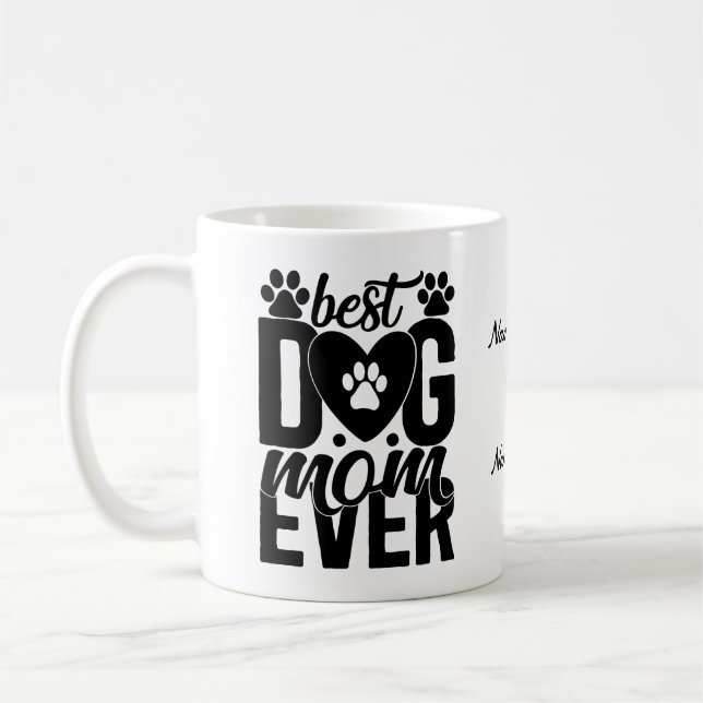 Personalizable Hund Lover Tasse | Hunde Mama Kaffe (Links)