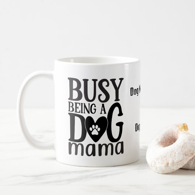 Personalizable Hunde Mama Kaffee Tasse (Mit Donut)
